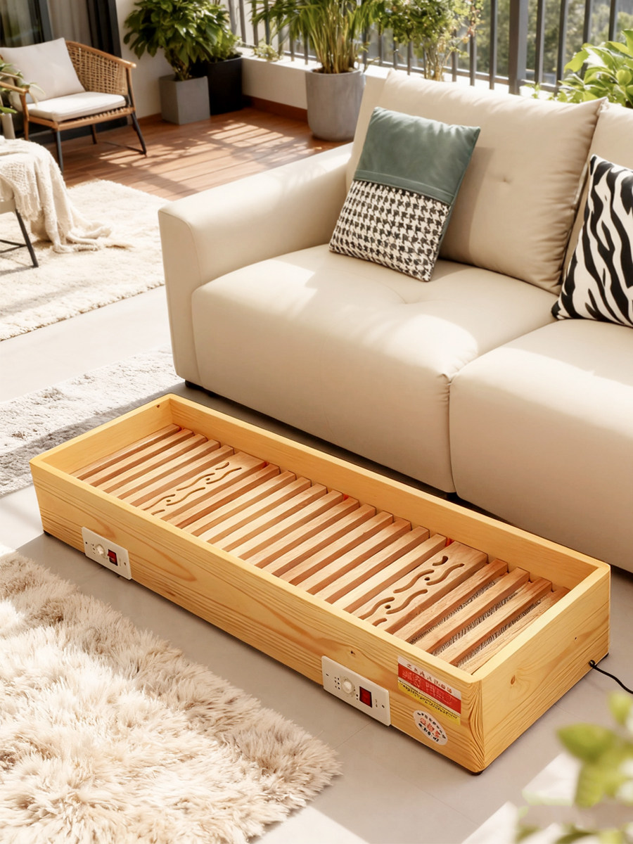 湖南实木烤脚取暖器暖脚器烤火箱电火箱电火桶家用烤火炉电暖脚宝