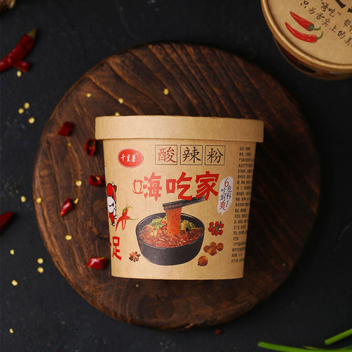 千里薯嗨吃家酸辣粉桶装整箱