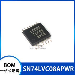 SN74LVC08APWR SN74LVC08APW 丝印 LC08A 逻辑芯片 贴片TSSOP-14
