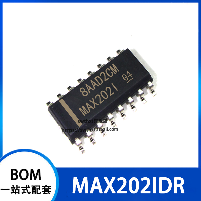 MAX202I MAX202ID MAX202IDR RS232收发器 贴片SOP-16