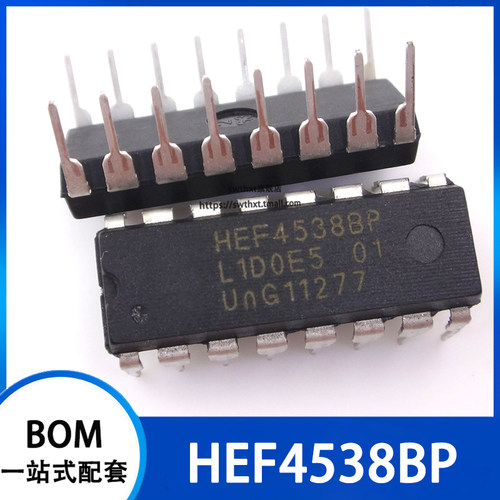 HEF4538BP 单稳态多谐振荡器 直插DIP-16