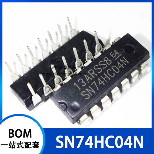 SN74HC04N 74HC04 逻辑电路 - 六非门 直插DIP-14