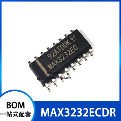 MAX3232EC MAX3232ECD MAX3232ECDR RS-232接口IC SOP-16
