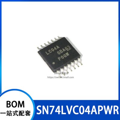 SN74LVC04APWR SN74LVC04APW 丝印 LC04A 贴片TSSOP-14