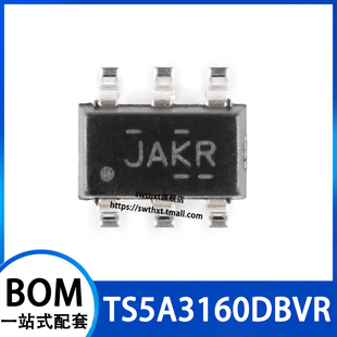 TS5A3160DBVR 丝印JAKR  贴片SOT-23-6 单通道模拟开关芯片