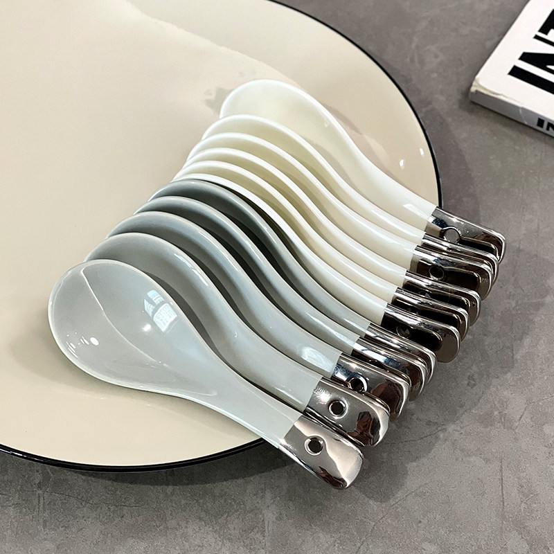 创意陶瓷小勺女生可爱小号汤勺饭勺吃饭米饭碗勺搅拌勺调羹家用,餐饮具,调羹/饭勺,淘宝优惠券,粉丝福利购,淘宝优惠卷