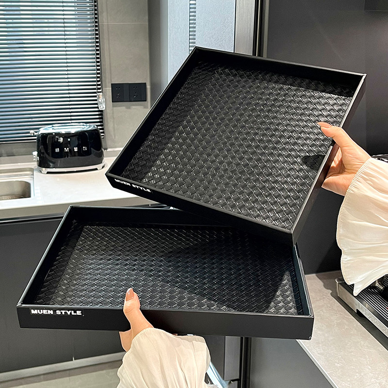 仪式感女生餐具托盘创意高颜值家用皮革首饰盘摆盘钥匙收纳,餐饮具,餐用托盘,淘宝优惠券,粉丝福利购,淘宝优惠卷