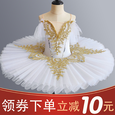 儿童专业芭蕾舞裙女童白天鹅湖蓬蓬纱TUTU裙演出服汇演机构表演服
