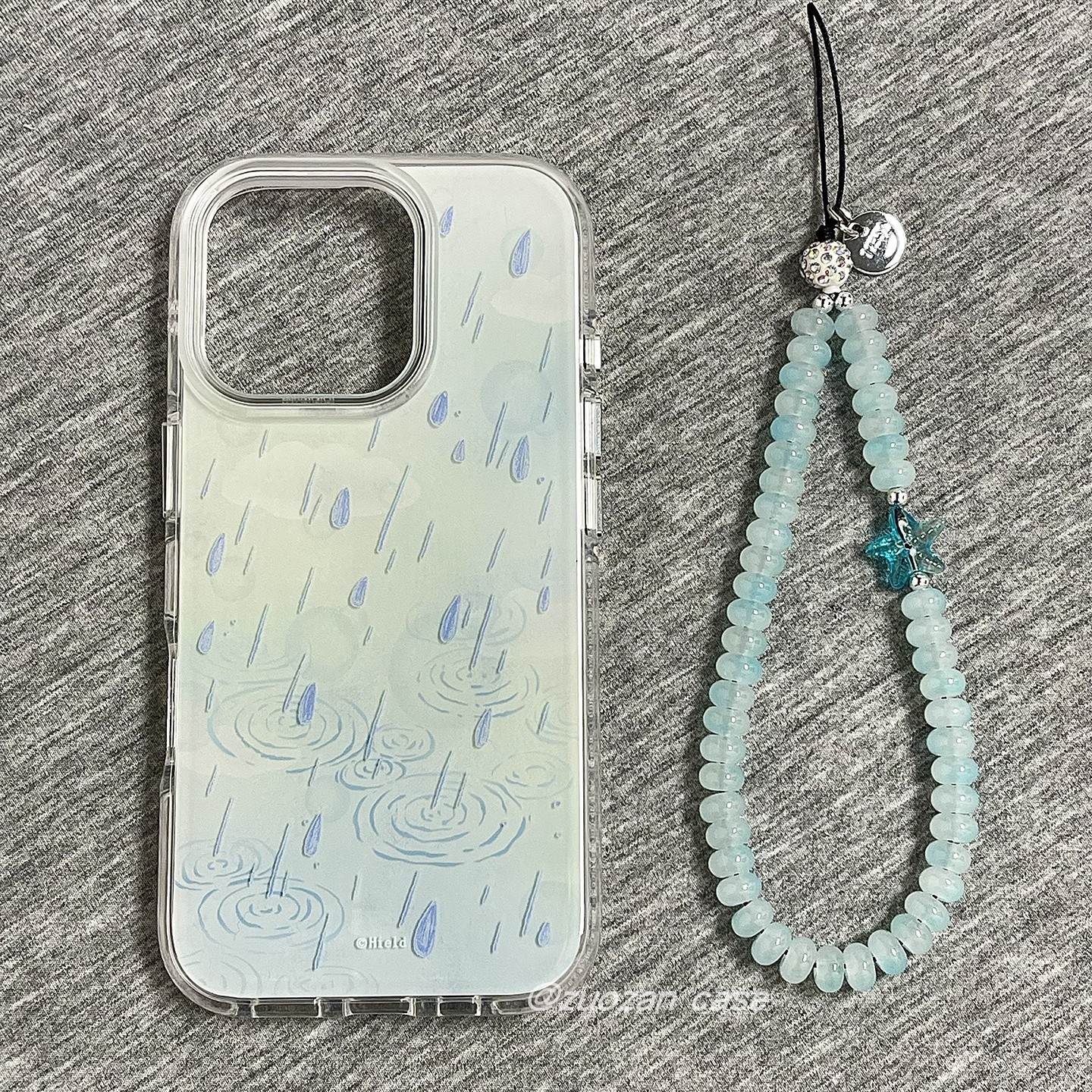 苹果16pro卡通雨滴手机壳