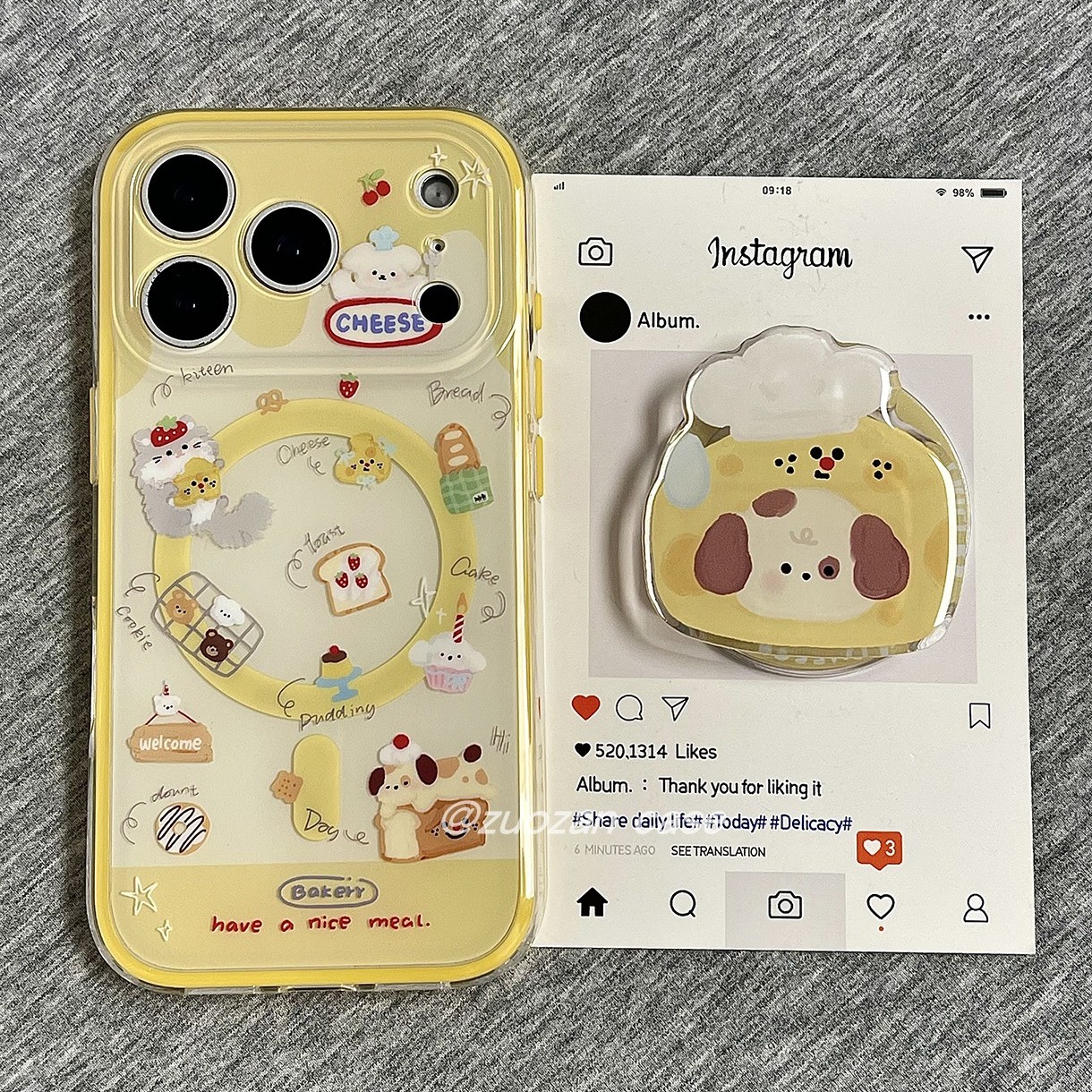 苹果17pro磁吸卡通小狗手机壳