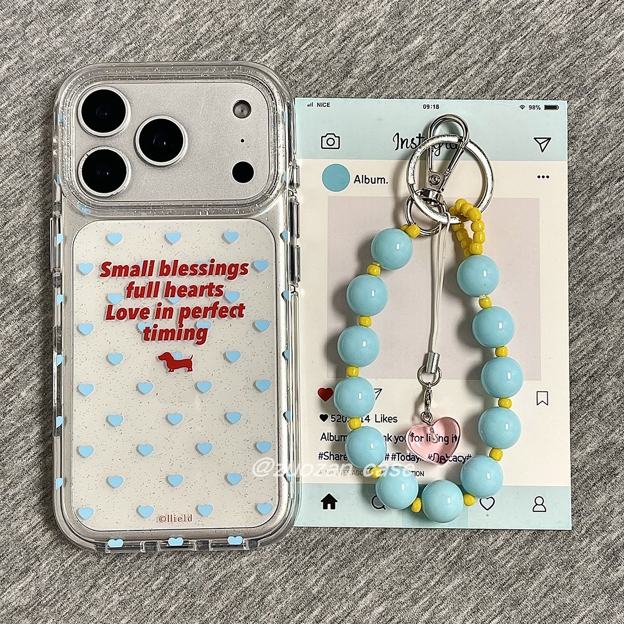 苹果17pro卡通爱心双层手机壳