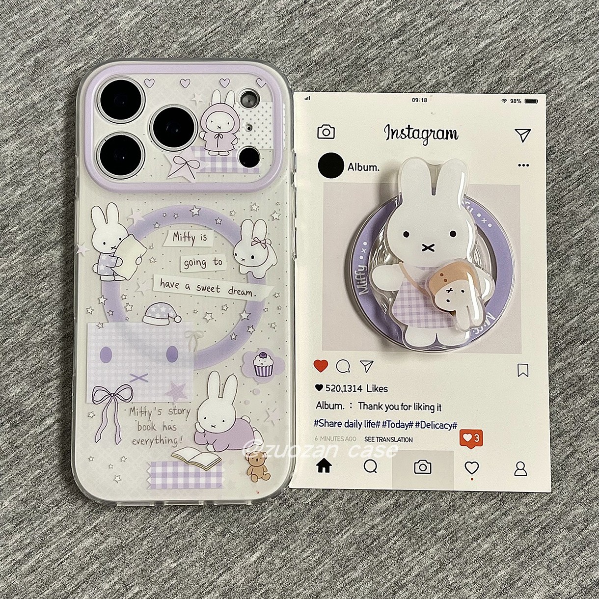 苹果17pro卡通磁吸兔子手机壳