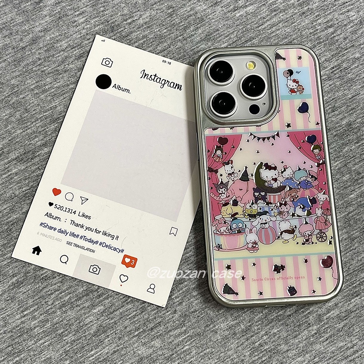 苹果16pro卡通KT猫双层手机壳