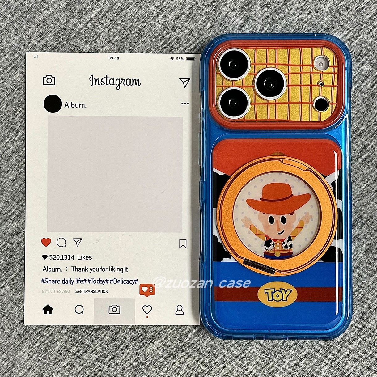 360旋转一体支点壳适用苹果17promax手机壳iphone16pro玩具总动员胡迪15pm卡通17pm新款支架全包防摔保护套女