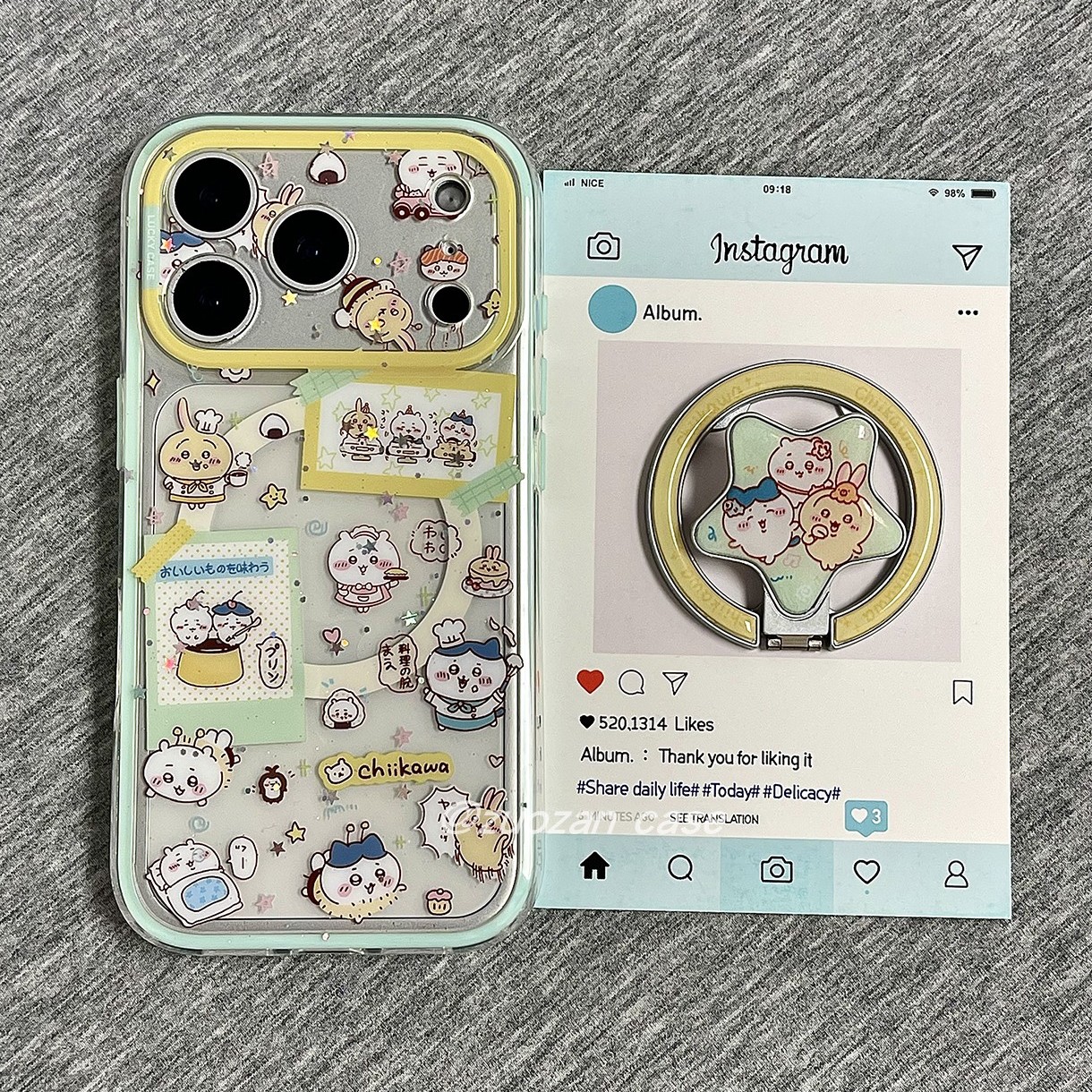 苹果17pro卡通吉伊卡哇手机壳