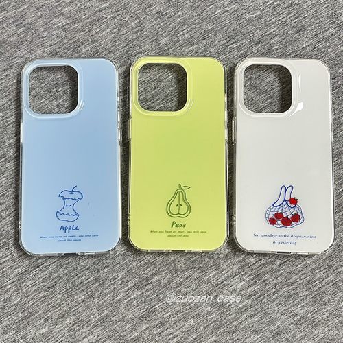 苹果16pro卡通梨子手机壳
