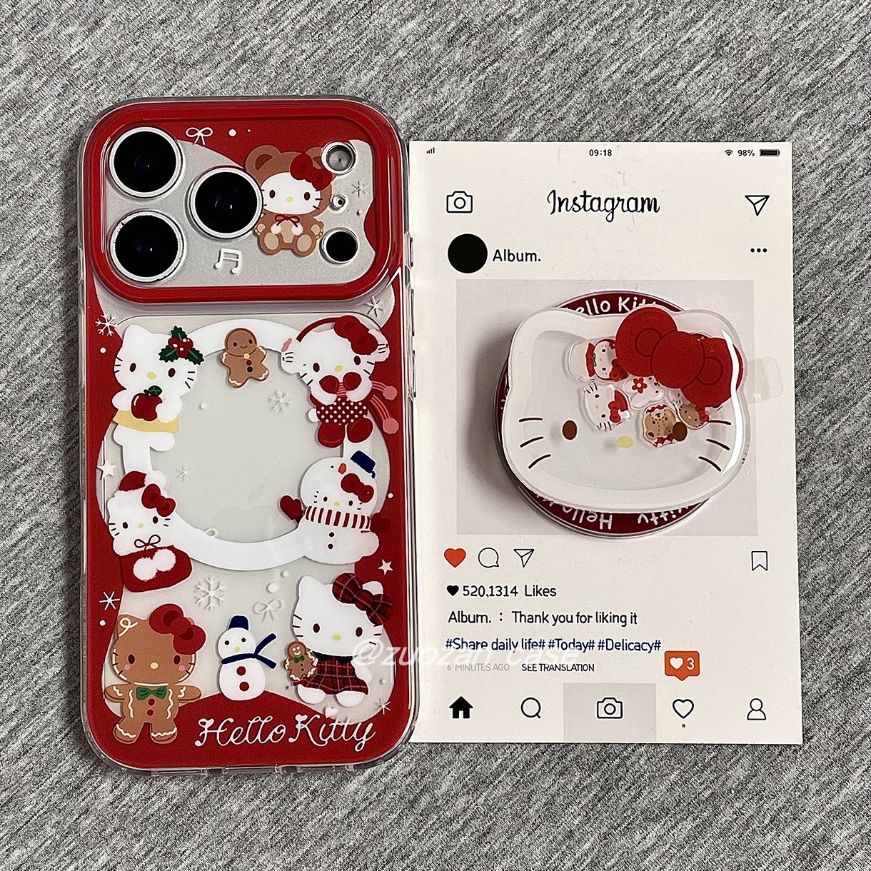 苹果17pro卡通KT猫磁吸手机壳