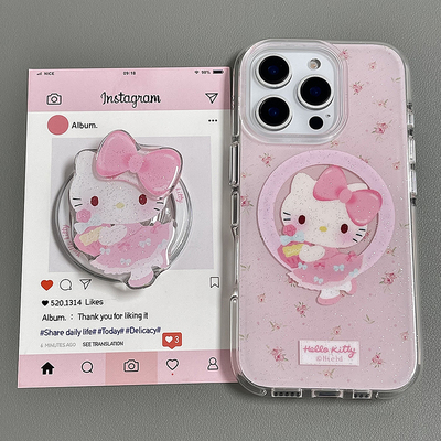 苹果16pro卡通KT猫手机壳