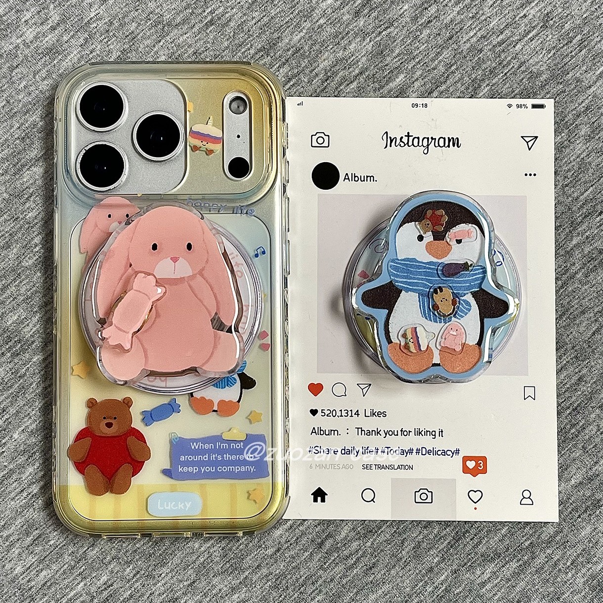 苹果17pro磁吸卡通手机壳