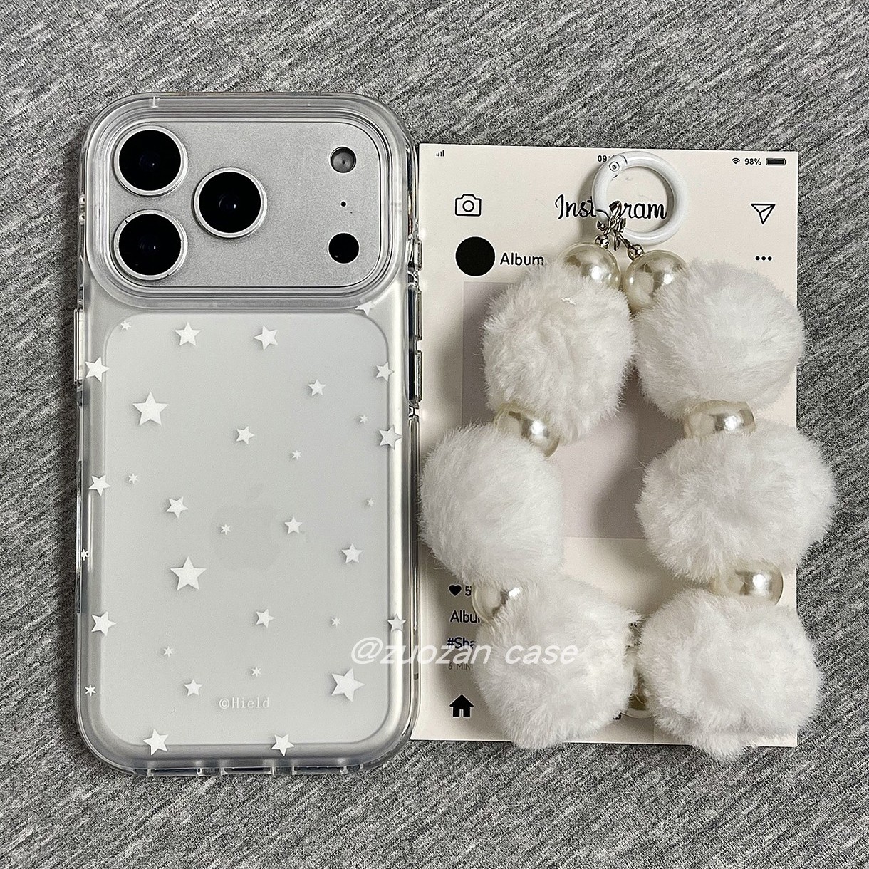 苹果17pro卡通星星气囊手机壳