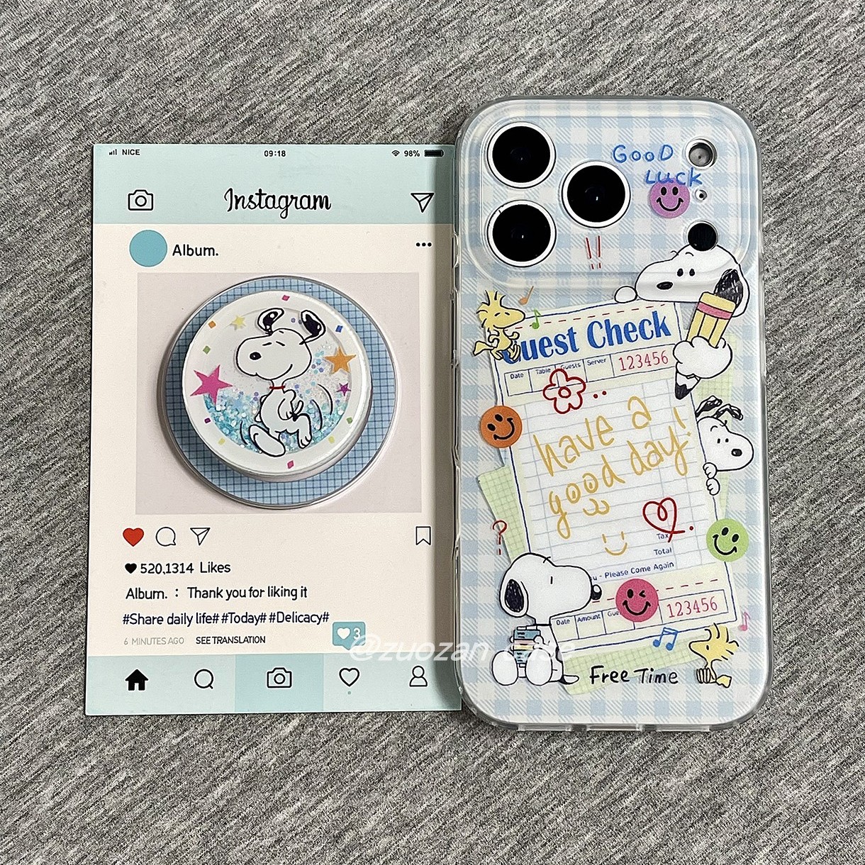 苹果17pro卡通史努比手机壳