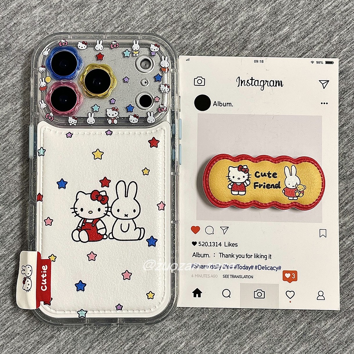 苹果17pro卡通米菲皮革手机壳