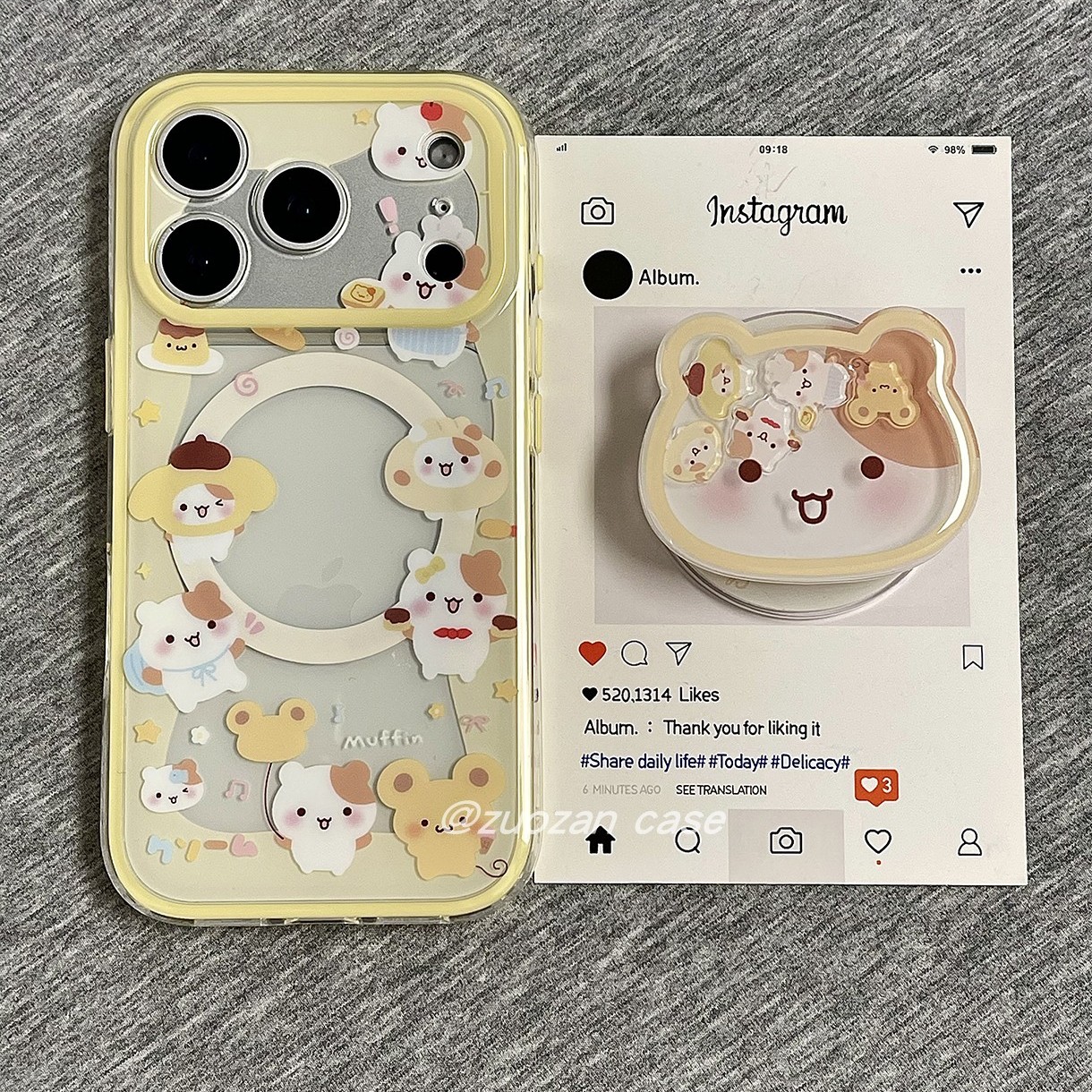 苹果17pro磁吸小松鼠手机壳