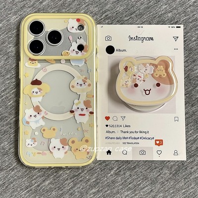 苹果17pro磁吸小松鼠手机壳