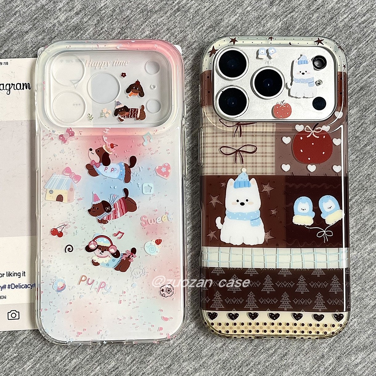 苹果17pro卡通腊肠狗手机壳