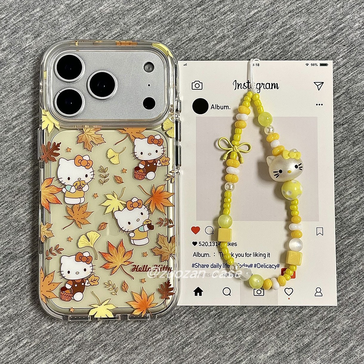 苹果17pro卡通双层KT猫手机壳