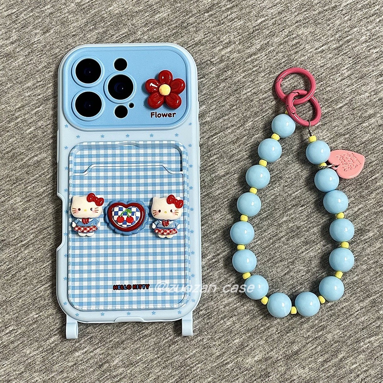 苹果17pro卡通KT猫卡包手机壳