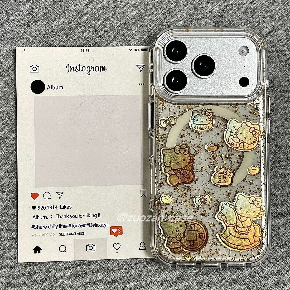 磁吸金箔闪粉元宝KT猫适用苹果17promax手机壳iphone16pro新款15气囊双层14新年卡通13女17全包防摔保护套pm,3C数码配件,手机保护套/壳,淘宝优惠券,粉丝福利购,淘宝优惠卷