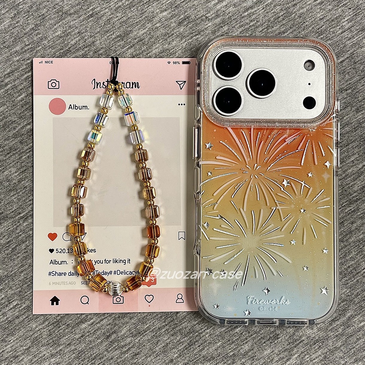 苹果17proins风烟花气囊手机壳