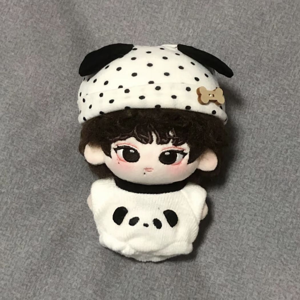 10cm新品淡奶油宝宝服10cm娃衣可爱10cm棉花娃娃正常海星体衣服