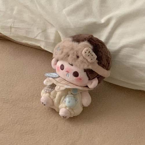 10cm新品小熊饼干棉花娃娃娃衣