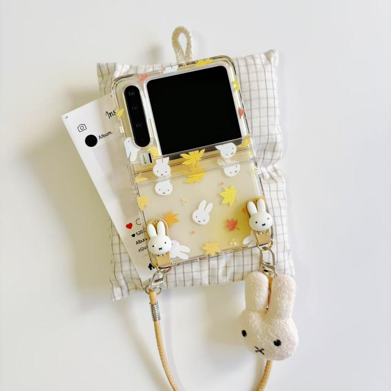 枫叶米菲兔适用于purax手机壳