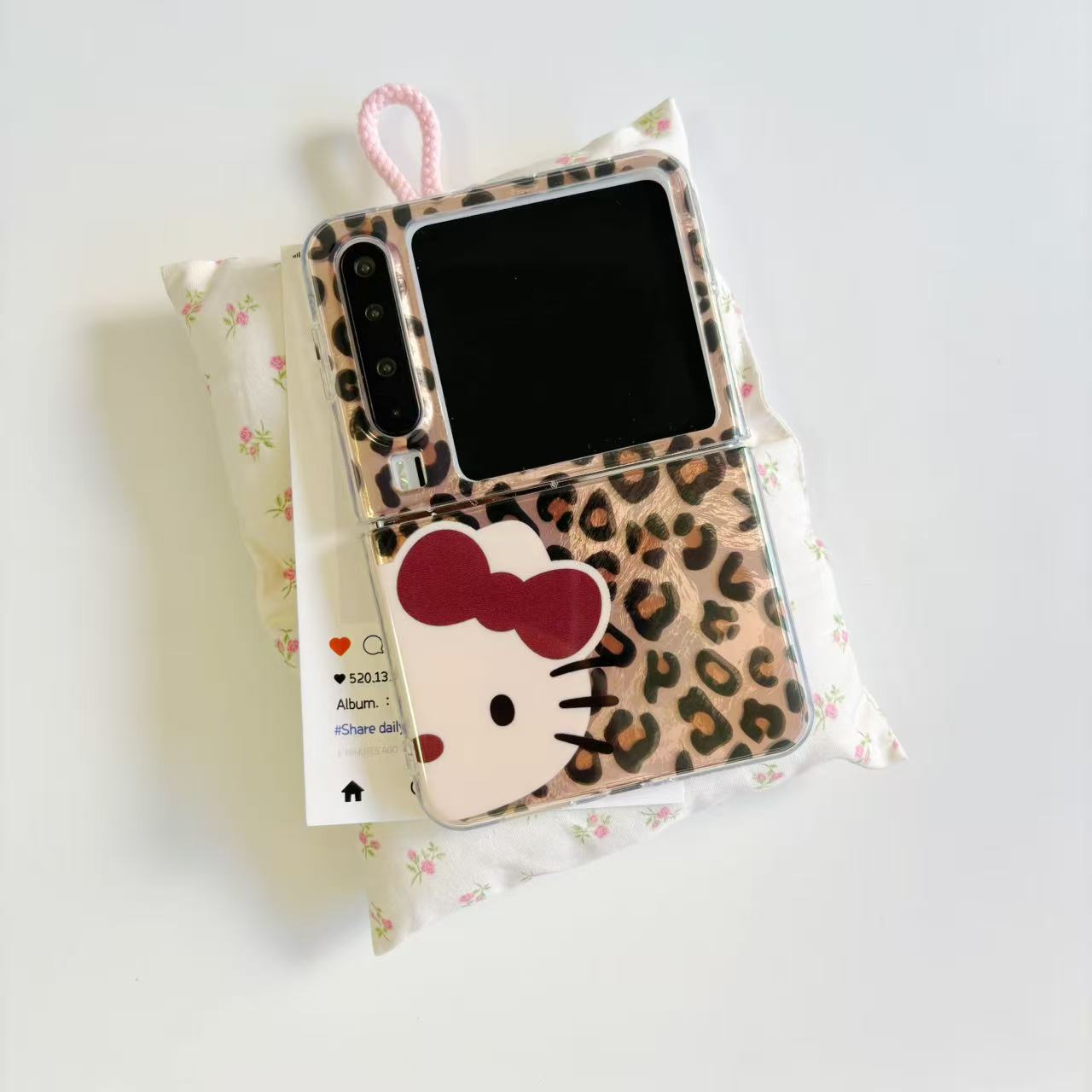 豹纹半KT适用于华为purax手机壳