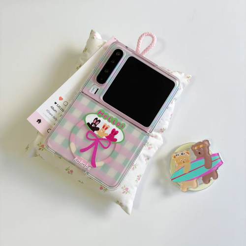 小熊兔子适用于华为purax手机壳