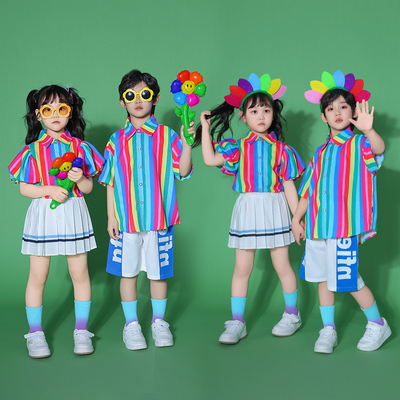 回正品牌校服园服班服供货港澳台新款夏季表演服套装两件套88026