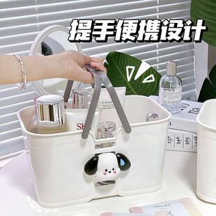 洗澡筐洗漱用品收纳盒浴室浴筐洗漱筐拎篮网红沐浴篮子干湿分离