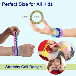 感官咀嚼手链8件装弹力线圈手链坐立不安玩具自闭症多动症SPD儿童