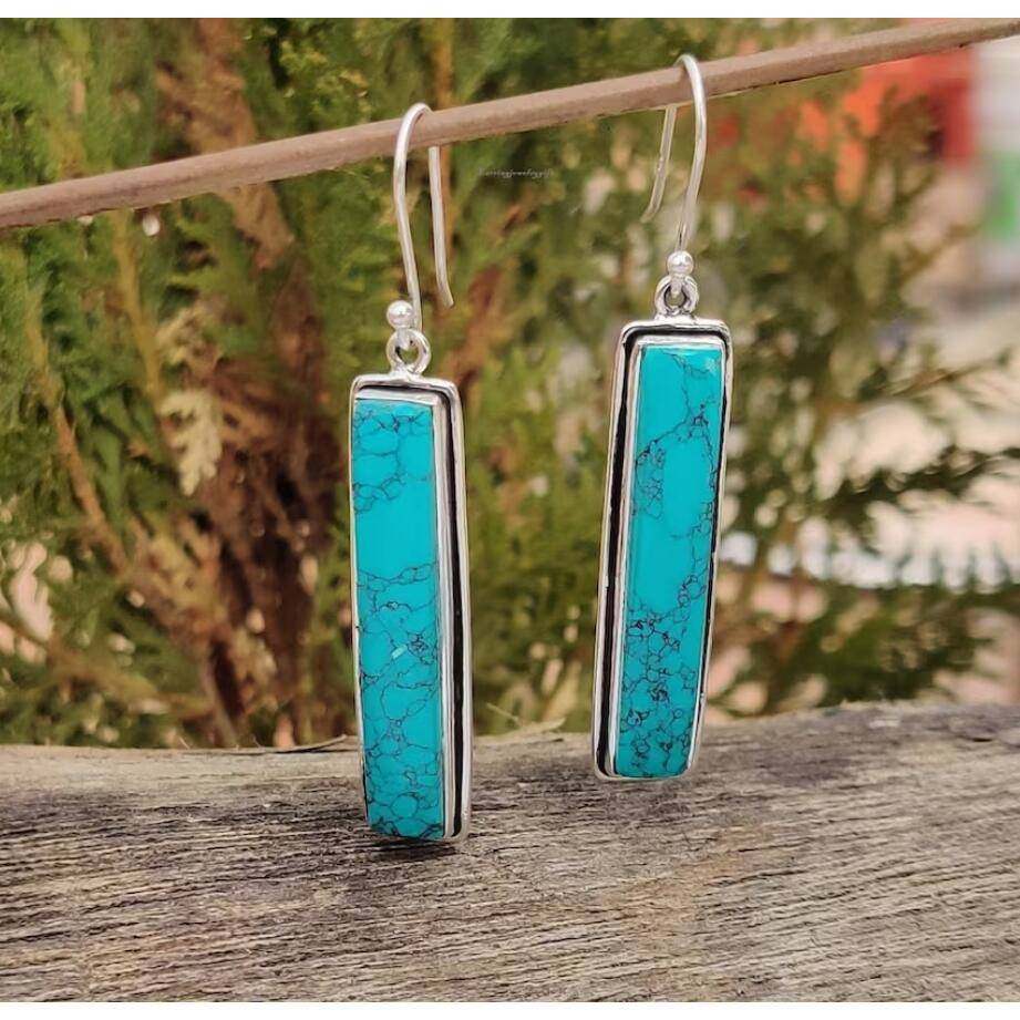 独立站跨境新款复古宫廷风长条金边镶嵌蓝花纹宝石合金耳环复古,饰品/流行首饰/时尚饰品新,耳环,淘宝优惠券,粉丝福利购,淘宝优惠卷