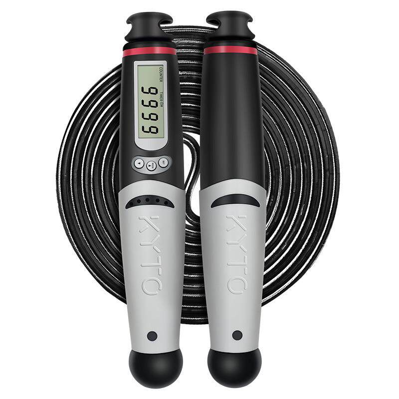 康都（KYTO）跳绳成人专业健身器材减肥负重钢丝绳智能计数电子计