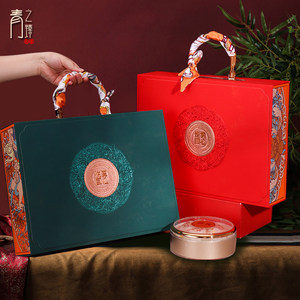 赏心悦目滋补品手提礼盒包装盒五福宝三拼双拼海参虫草燕窝空礼盒