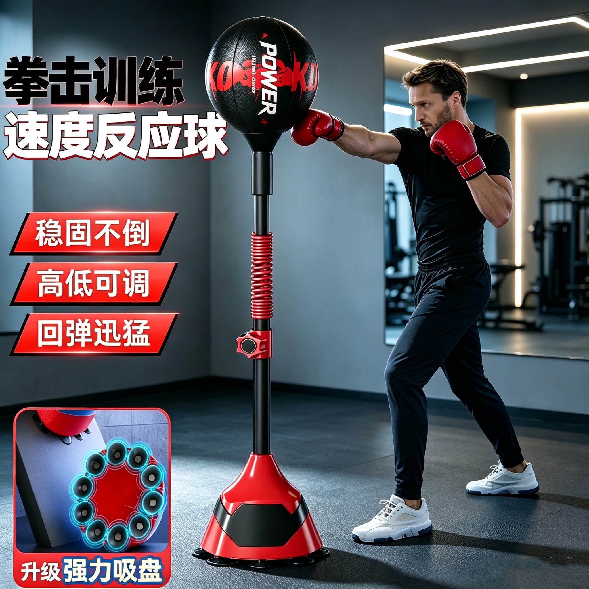 拳击速度球家用解压反应训练图片