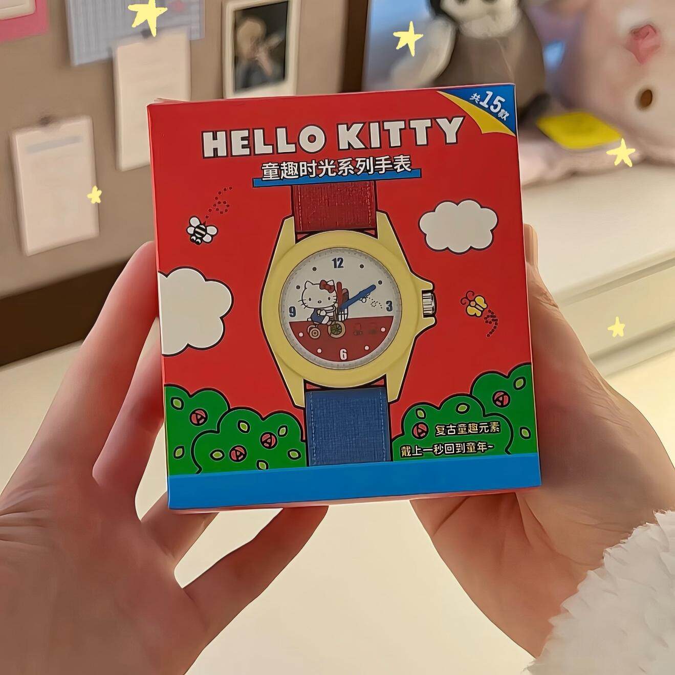 Hellokitty童趣时光系列手表盲盒儿童电子表宝宝卡通表kt猫动漫表