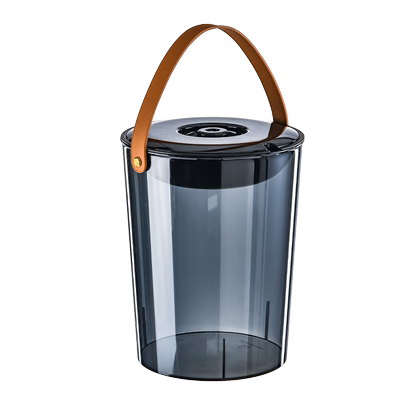 慕苏卡透明带盖提手茶水桶