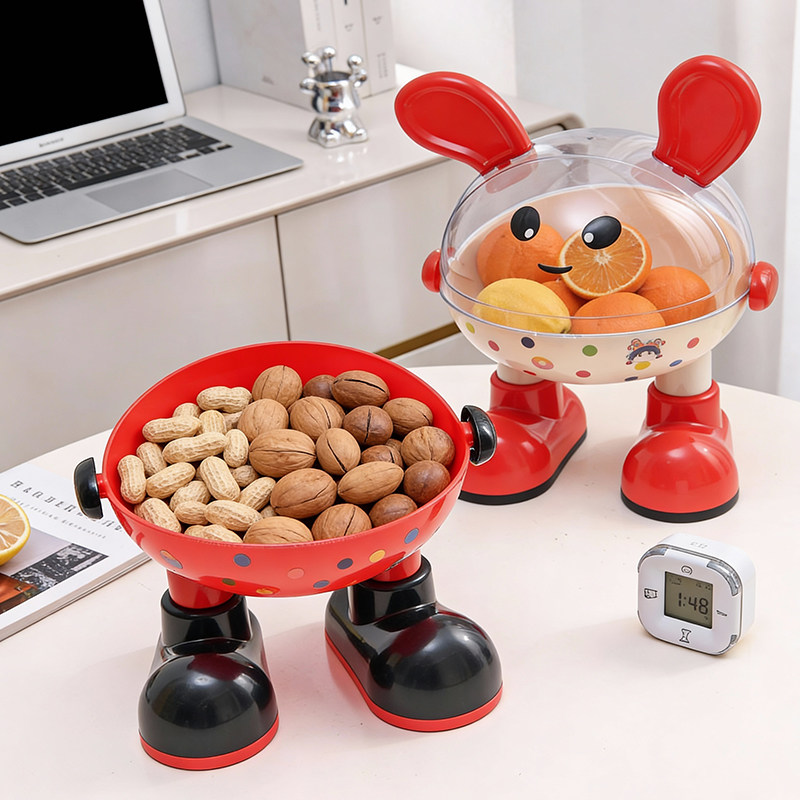 水果盘客厅家用茶几零食糖果坚果干果盘收纳盒2026卡通带盖摆放盘,餐饮具,果盆/果盘/果篮,淘宝优惠券,粉丝福利购,淘宝优惠卷