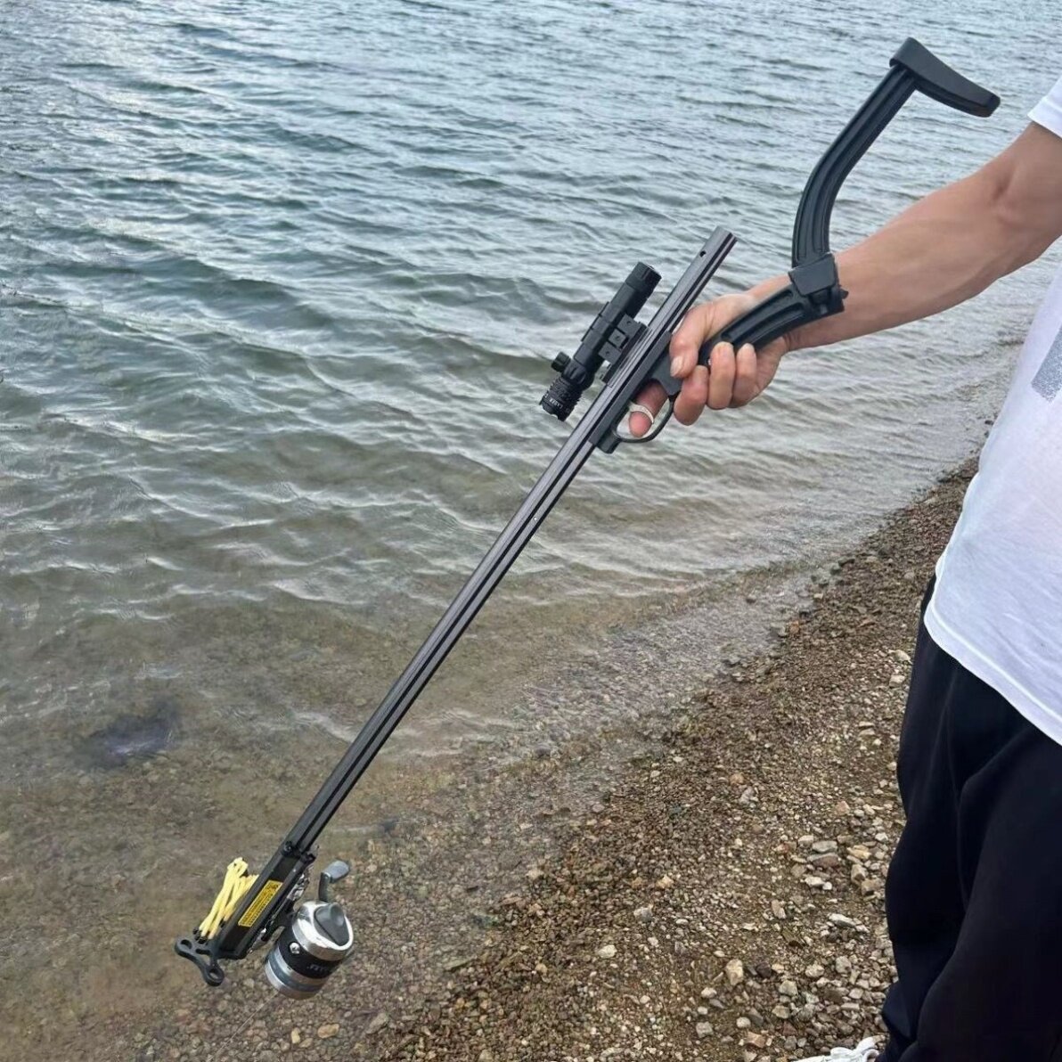 高精度鱼弓远射强力弩射鱼枪户外赶海打鱼弹弓套装鱼镖发射器神器