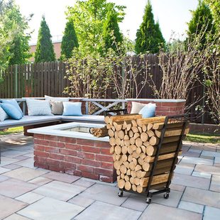 柴火堆放架简约铁艺壁炉室内户外木柴收纳架农村民宿放木头储木架